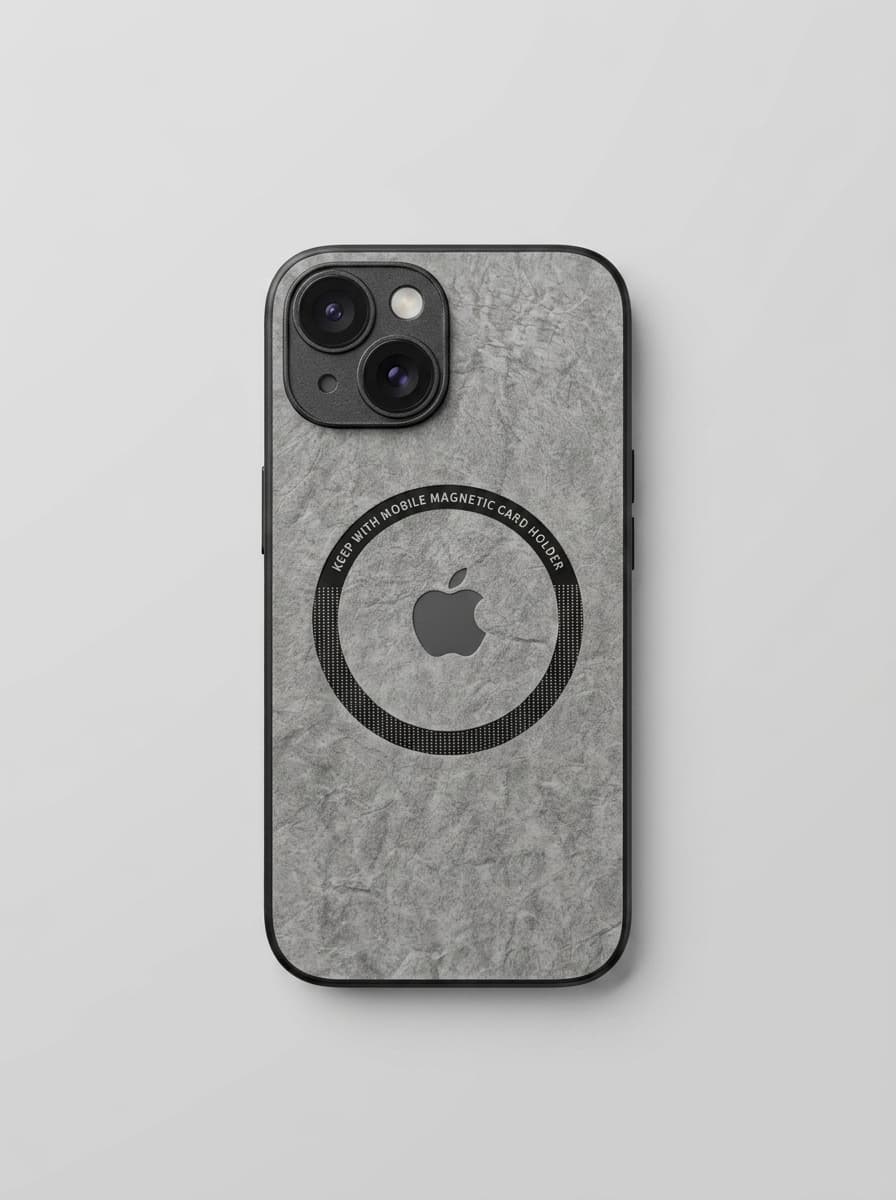 Чехол силиконовый глянцевый для iPhone, Серый