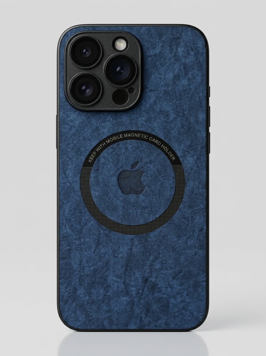 Чехол силиконовый глянцевый для iPhone, Синий